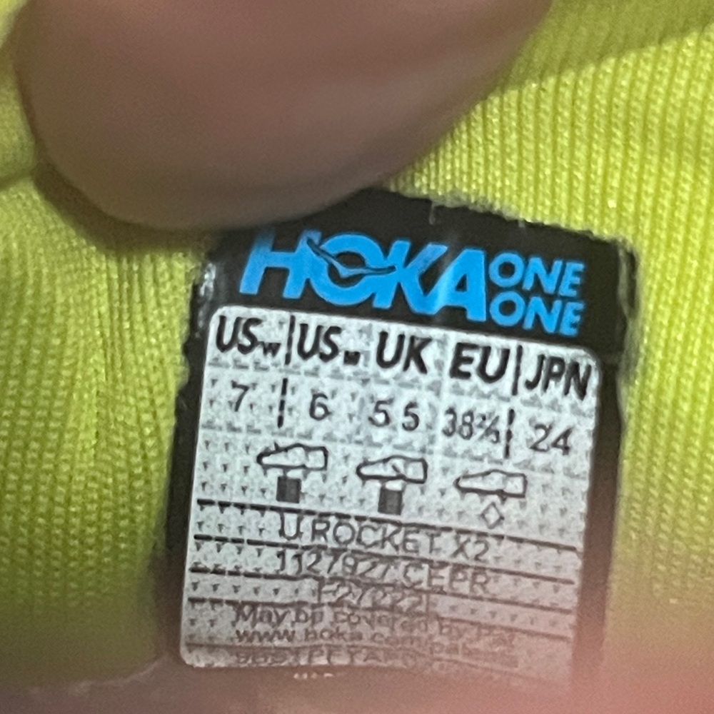 Hoka Rocket X 2 carbon plated running shoes - size 7. - Picture 7 of 8